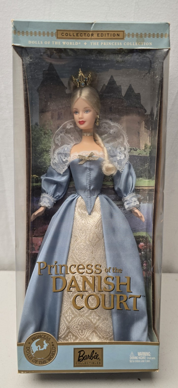 2002 Princess of the Danish Court Barbie - Dolls of the World, NIB #56216